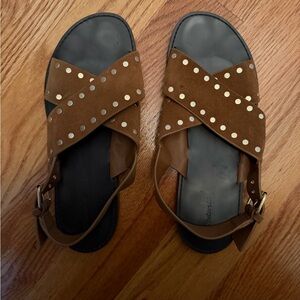 Madewell Brown Studded Sandals